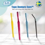  Denture Brush - Bàn chải đánh răng dùng cho răng giả tháo rời, có thể uốn cong - Vỉ 1 cây 