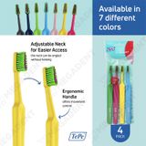  Colour Compact X-Soft - Bàn chải đánh răng trẻ em siêu mềm - Bịch 4 cây 