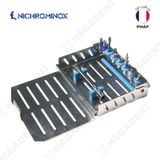  Implant Cassette 8 ins.+1 ratchet (10x8x2 cm) - Hộp đưng dụng cụ implant - Túi 1 cái 
