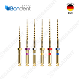  M3-Large Taper Rotary NiTi Gold Files - Trâm nội nha dẻo, dùng máy - Vỉ 6 cái 
