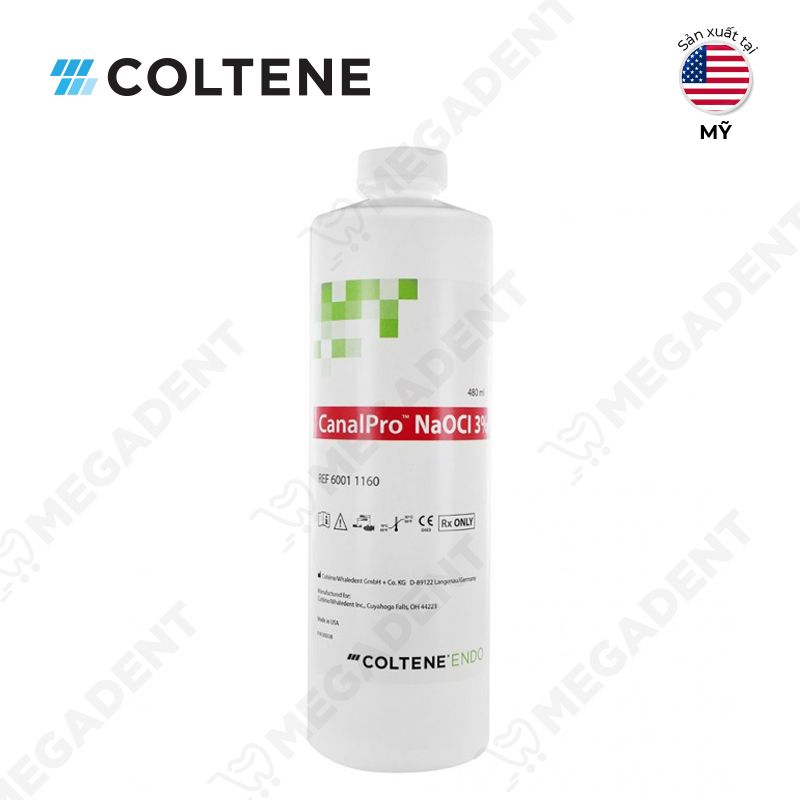  Canalpro NaOCl 3% Solution - Dung dịch bơm rửa tủy - Chai 480ml 