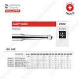  Carbide Bur Cavity Round - Mũi khoan thép đầu tròn - Vỉ 5 mũi 