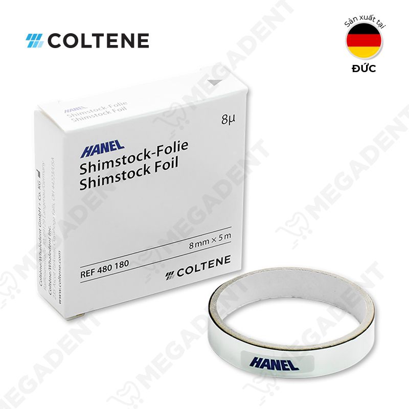  Shimstock Metal Foil 8µ (8mm x 5m) - Cuộn lá thép kiểm tra khớp cắn - Cuộn 5m 