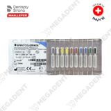  Barbed Nervbroach Spiro Colorinox - Trâm gai nội nha - Vỉ 10 cây 