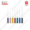 Barbed Nervbroach Spiro Colorinox - Trâm gai nội nha - Vỉ 10 cây 