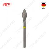  FG, Dia. Pointed Football Bur - Mũi kim cương hình quả trám - Vỉ 5 mũi 