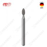  FG, Dia. Pointed Football Bur - Mũi kim cương hình quả trám - Vỉ 5 mũi 