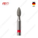  FG, Dia. Pointed Football Bur - Mũi kim cương hình quả trám - Vỉ 5 mũi 