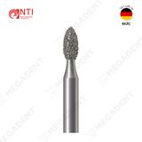  FG, Dia. Pointed Football Bur - Mũi kim cương hình quả trám - Vỉ 5 mũi 