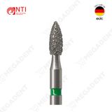  FG, Dia. Pointed Football Bur - Mũi kim cương hình quả trám - Vỉ 5 mũi 