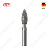  FG, Dia. Pointed Football Bur - Mũi kim cương hình quả trám - Vỉ 5 mũi 