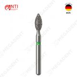  FG, Dia. Pointed Football Bur - Mũi kim cương hình quả trám - Vỉ 5 mũi 