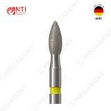  FG, Dia. Pointed Football Bur - Mũi kim cương hình quả trám - Vỉ 5 mũi 