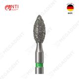  FG, Dia. Pointed Football Bur - Mũi kim cương hình quả trám - Vỉ 5 mũi 