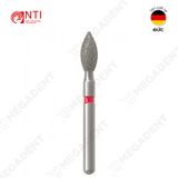  FG, Dia. Pointed Football Bur - Mũi kim cương hình quả trám - Vỉ 5 mũi 