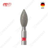  FG, Dia. Pointed Football Bur - Mũi kim cương hình quả trám - Vỉ 5 mũi 