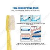  Implant Orthodontic - Bàn chải đánh răng chuyên biệt cho người niềng răng, chỉnh nha, implant - Vỉ 1 cây 