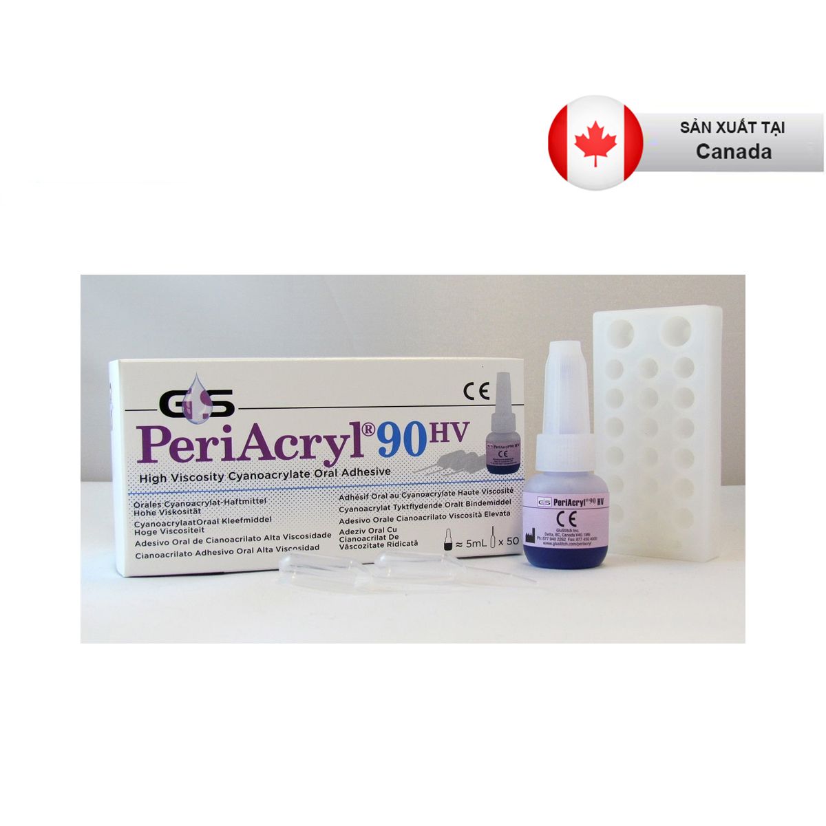 Periacryl - Keo dán phẫu thuật - Hộp 1 lọ 