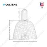  President Impression Tray - Khay lấy dấu nhựa có lỗ -  Túi 12 cái 