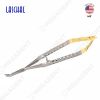 Universal Cutting-Edge Needle Holder with Suture Cutter Thumlok Carbide Round Handle Curved Tips - Kẹp Kim - Hộp 1 cái