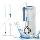  Flosser Slim - Máy tăm nước cá nhân (dùng được cho người niềng răng, có đầu cạo lưỡi) - Bộ (1 máy + 4 đầu tăm) 