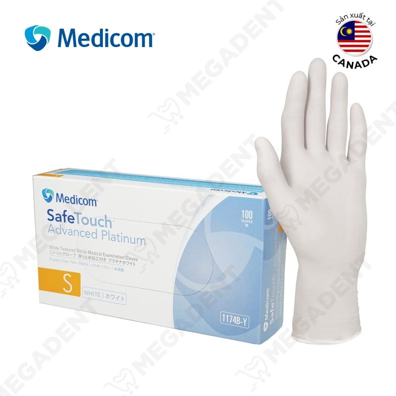  SafeTouch Advanced Slim Gloves - găng tay không bột Nitrile - Hộp 100 cái 