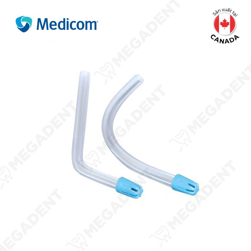  Sfb saliva ejector clear blue tip - Ống hút nước bọt - Bịch 100 cái 