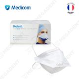  Kolmi OPAir Pro FFP2 White (France) - Khẩu Trang Mỏ Vịt FFP2 Trắng (Pháp) - 1 cái 