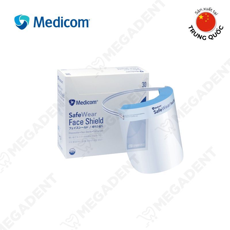  SafeWear Mask Full Face Shield - Kính bảo vê mặt - Hộp 30 cái 