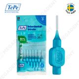  Interdental Brushes Original - Cây chải kẽ răng cơ bản Tepe - Bịch 8 cây + 1 nắp đậy 