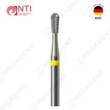  HP, Tungsten Carbide Super Fine Cross Cut - Mũi khoan thép mài labo siêu mịn, màu vàng - Hộp 1 mũi 