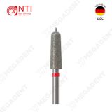  FG, Dia. Round End Taper With Guide Pin Bur - Mũi khoan kim cương hình trụ thuôn đầu pin - Vỉ 5 mũi 