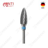  HP, Tungsten Carbide Standard Plain Cut - Mũi khoan thép mài labo trơn chuẩn, xanh dương - Hộp 1 mũi 