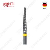  HP, Tungsten Carbide Super Fine Plain Cut - Mũi khoan thép mài labo trơn siêu mịn, màu vàng - Hộp 1 mũi 