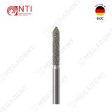  FG,Dia. Beveled Cylinder Bur - Mũi khoan kim cương trụ thẳng đầu vát nhọn - Vỉ 5 mũi 