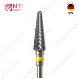  HP, Tungsten Carbide Super Fine Plain Cut - Mũi khoan thép mài labo trơn siêu mịn, màu vàng - Hộp 1 mũi 