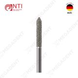  FG,Dia. Beveled Cylinder Bur - Mũi khoan kim cương trụ thẳng đầu vát nhọn - Vỉ 5 mũi 
