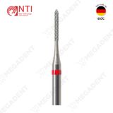  HP, Tungsten Carbide Fine Cross Cut - Mũi khoan thép mài labo mịn, màu đỏ - Hộp 1 mũi 