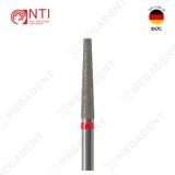  FG, Dia. Flat End Taper Bur - Mũi khoan kim cương hình trụ thuôn đầu bằng dài - Vỉ 5 mũi 