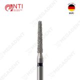  FG, Dia. Round End Taper Bur - Mũi khoan kim cương trụ thuôn đầu tròn dài 8 mm - Vỉ 5 mũi 