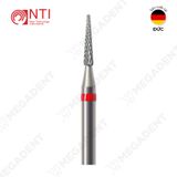  HP, Tungsten Carbide Fine Cross Cut - Mũi khoan thép mài labo mịn, màu đỏ - Hộp 1 mũi 