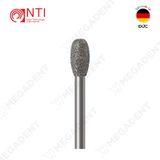  FG, Dia. Football Bur - Mũi khoan kim cương hình quả bóng - Vỉ 5 mũi 