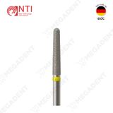  FG, Dia. Round End Taper Bur - Mũi khoan kim cương trụ thuôn đầu tròn dài - Vỉ 5 mũi 