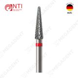  HP, Tungsten Carbide Fine Cross Cut - Mũi khoan thép mài labo mịn, màu đỏ - Hộp 1 mũi 