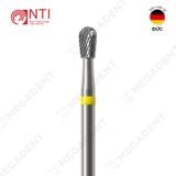  HP, Tungsten Carbide Super Fine Cross Cut - Mũi khoan thép mài labo siêu mịn, màu vàng - Hộp 1 mũi 