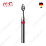  HP, Tungsten Carbide Fine Cross Cut - Mũi khoan thép mài labo mịn, màu đỏ - Hộp 1 mũi 