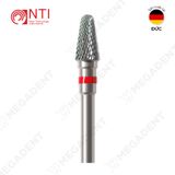  HP, Tungsten Carbide Fine Cross Cut - Mũi khoan thép mài labo mịn, màu đỏ - Hộp 1 mũi 