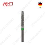  FG, Dia. Flat End Taper Bur - Mũi khoan kim cương hình trụ thuôn đầu bằng ngắn - Vỉ 5 mũi 