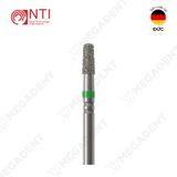  FG, Dia. Inprep, KR taper Bur - Mũi khoan kim cương nón cụt đầu bờ vai, thô xanh lá - Vỉ 5 mũi 