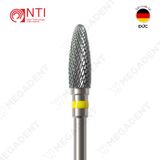  HP, Tungsten Carbide Super Fine Cross Cut - Mũi khoan thép mài labo siêu mịn, màu vàng - Hộp 1 mũi 